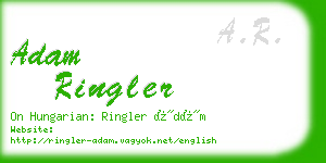 adam ringler business card